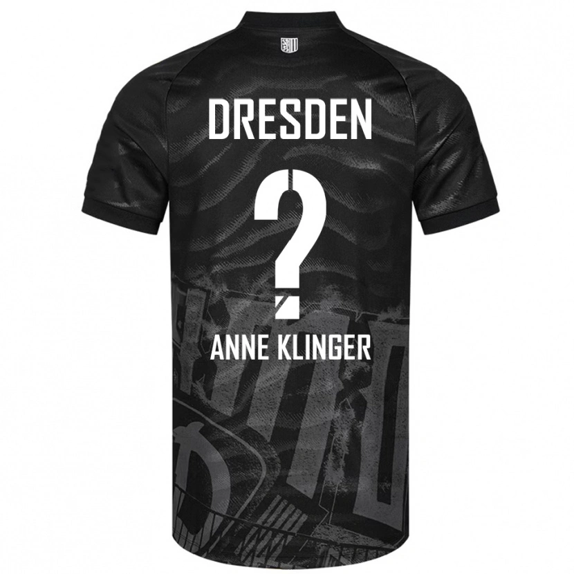 Danxen Dětské Jo Anne Klinger #0 Černá Šedá Daleko Hráčské Dresy 2025/26 Dres