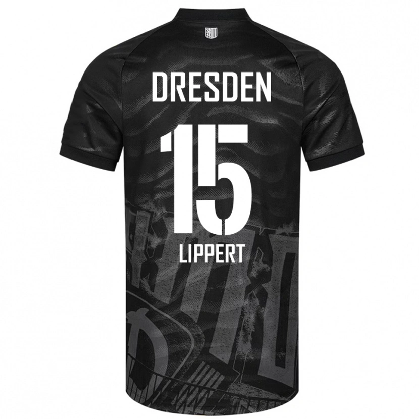 Danxen Dětské Marlon Lippert #15 Černá Šedá Daleko Hráčské Dresy 2025/26 Dres