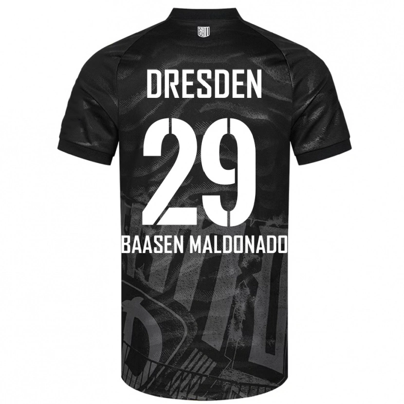 Danxen Dětské Luis Baasen Maldonado #29 Černá Šedá Daleko Hráčské Dresy 2025/26 Dres