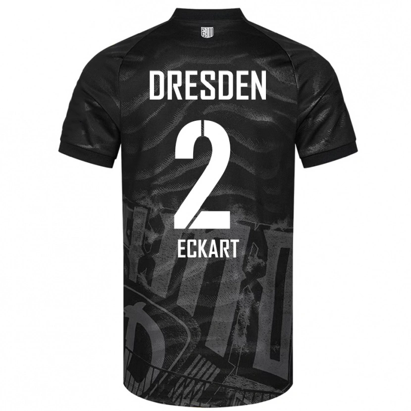 Danxen Dětské Ben Eckart #2 Černá Šedá Daleko Hráčské Dresy 2025/26 Dres