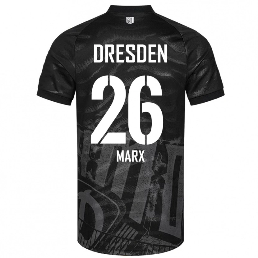 Danxen Dětské Jan-Hendrik Marx #26 Černá Šedá Daleko Hráčské Dresy 2025/26 Dres