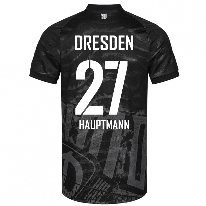Danxen Dětské Niklas Hauptmann #27 Černá Šedá Daleko Hráčské Dresy 2025/26 Dres
