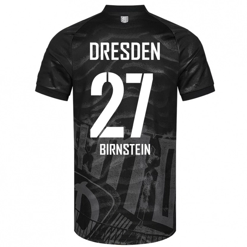 Danxen Dětské Nick Birnstein #27 Černá Šedá Daleko Hráčské Dresy 2025/26 Dres
