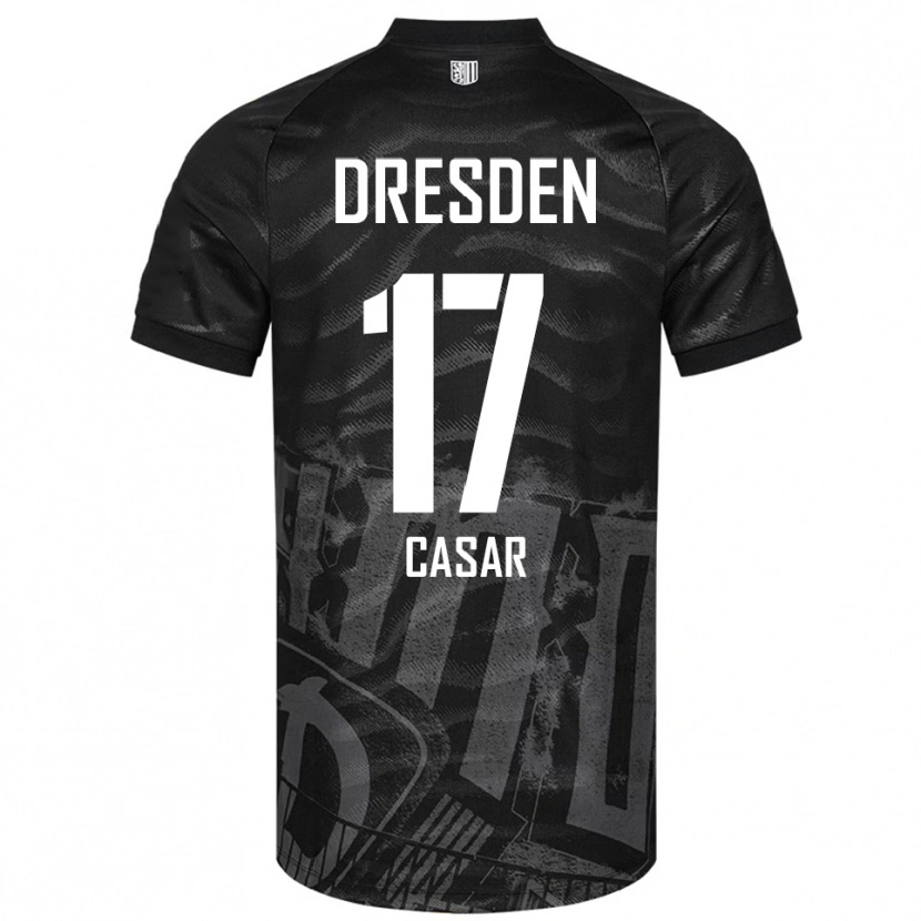 Danxen Dětské Aljaz Casar #17 Černá Šedá Daleko Hráčské Dresy 2025/26 Dres