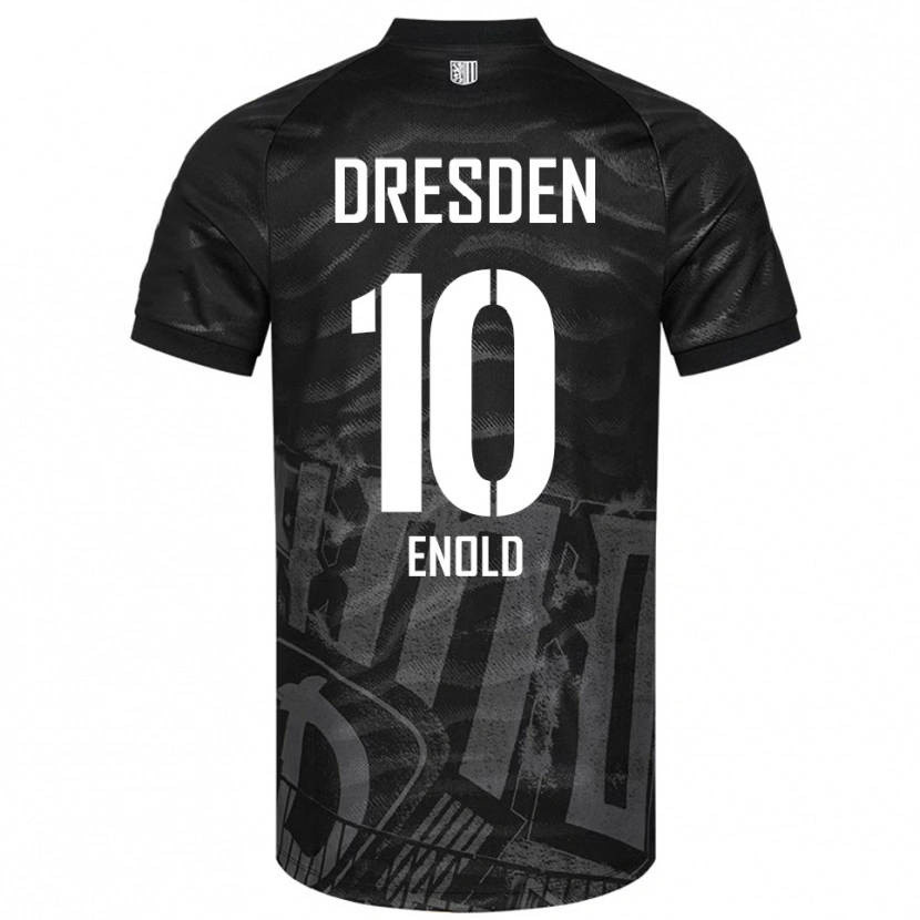 Danxen Dětské Quentin Enold #10 Černá Šedá Daleko Hráčské Dresy 2025/26 Dres