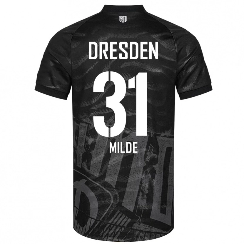 Danxen Dětské Paul Milde #31 Černá Šedá Daleko Hráčské Dresy 2025/26 Dres