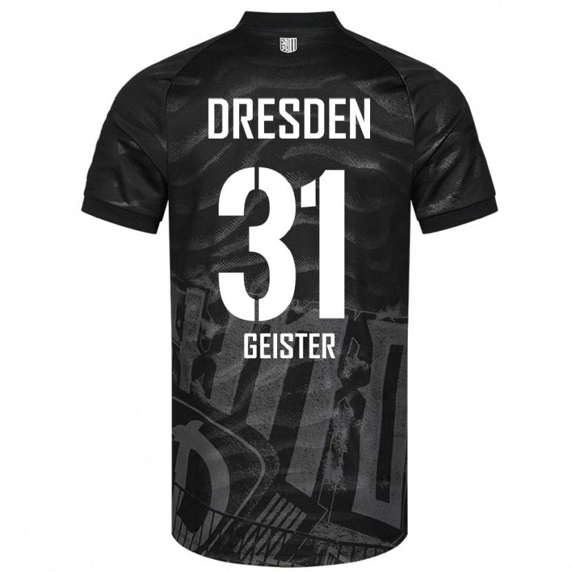 Danxen Dětské Jannis Geister #31 Černá Šedá Daleko Hráčské Dresy 2025/26 Dres