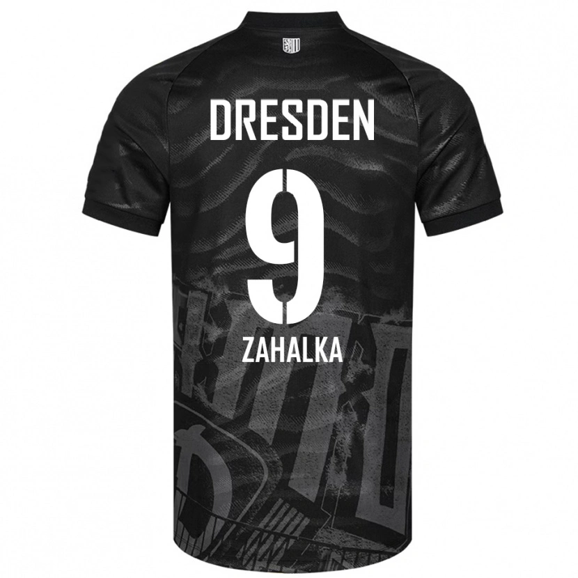 Danxen Dětské Filip Zahalka #9 Černá Šedá Daleko Hráčské Dresy 2025/26 Dres