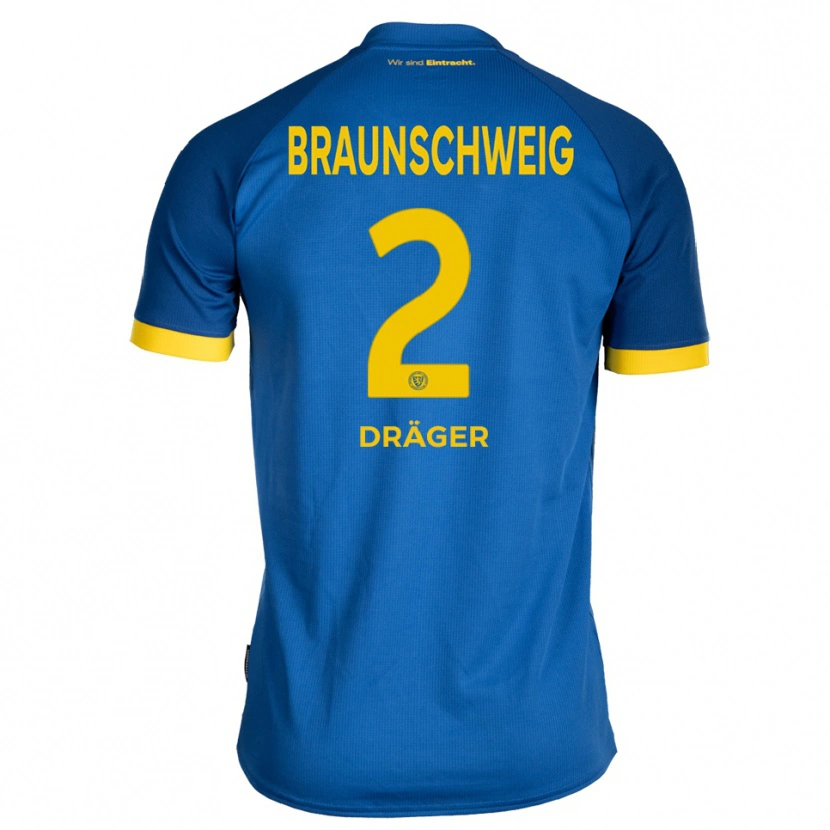 Danxen Dětské Mohamed Dräger #2 Královská Modrá Žlutá Daleko Hráčské Dresy 2025/26 Dres