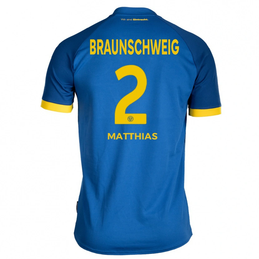 Danxen Dětské Ole Matthias #2 Královská Modrá Žlutá Daleko Hráčské Dresy 2025/26 Dres