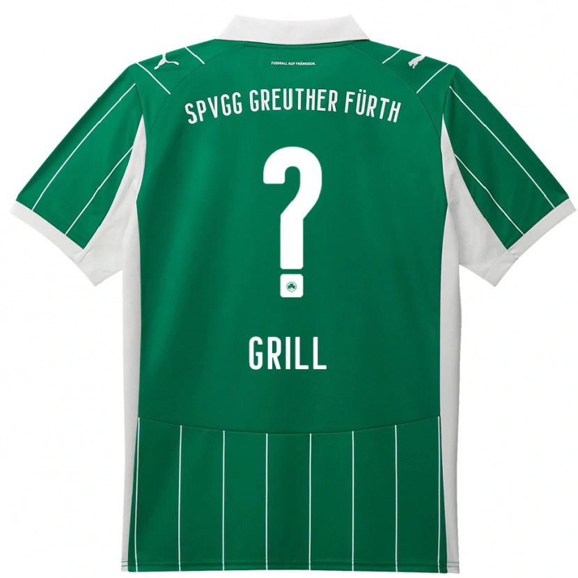 Danxen Dětské Elena Grill #0 Zelená Bílá Daleko Hráčské Dresy 2025/26 Dres