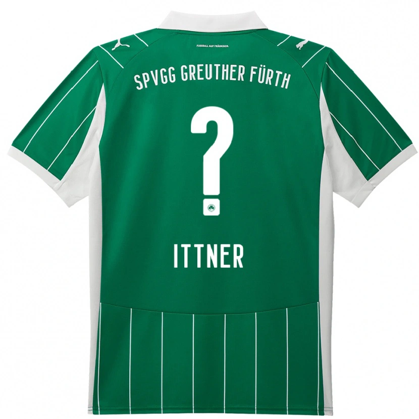 Danxen Dětské Jasmin Ittner #0 Zelená Bílá Daleko Hráčské Dresy 2025/26 Dres