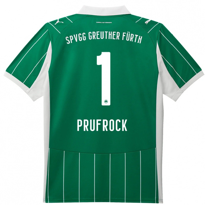 Danxen Dětské Silas Prüfrock #1 Zelená Bílá Daleko Hráčské Dresy 2025/26 Dres