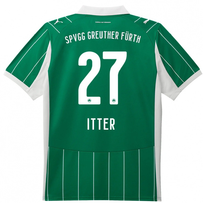 Danxen Dětské Luca Itter #27 Zelená Bílá Daleko Hráčské Dresy 2025/26 Dres