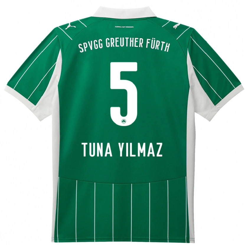 Danxen Dětské Tuna Yilmaz #5 Zelená Bílá Daleko Hráčské Dresy 2025/26 Dres
