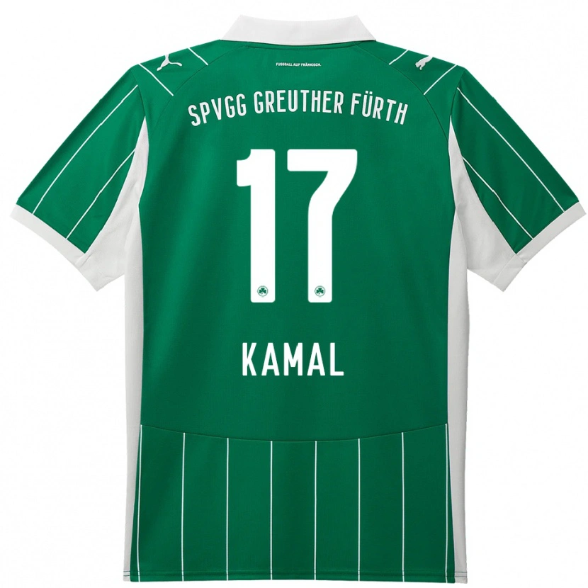 Danxen Dětské Fadl Kamal #17 Zelená Bílá Daleko Hráčské Dresy 2025/26 Dres