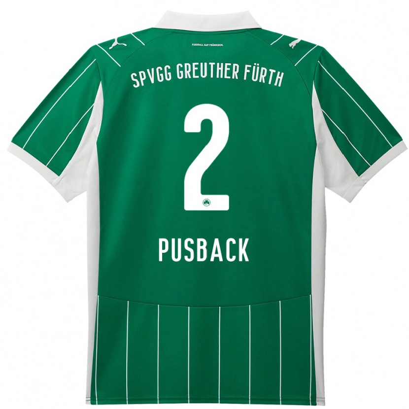 Danxen Dětské Tim Pusback #2 Zelená Bílá Daleko Hráčské Dresy 2025/26 Dres