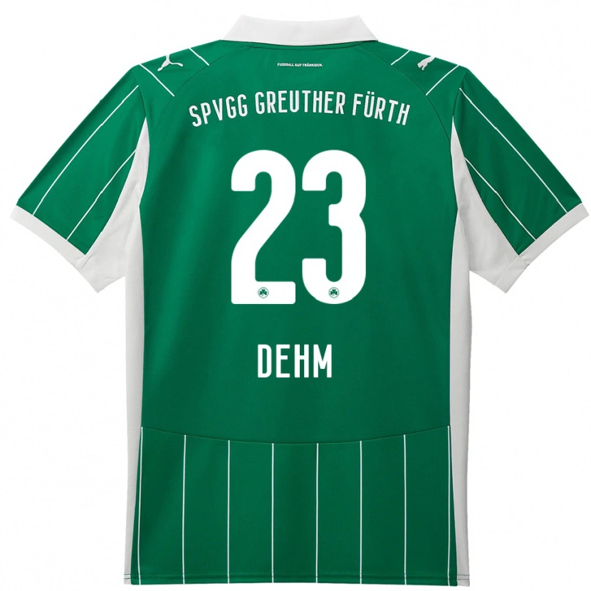 Danxen Dětské Jannik Dehm #23 Zelená Bílá Daleko Hráčské Dresy 2025/26 Dres