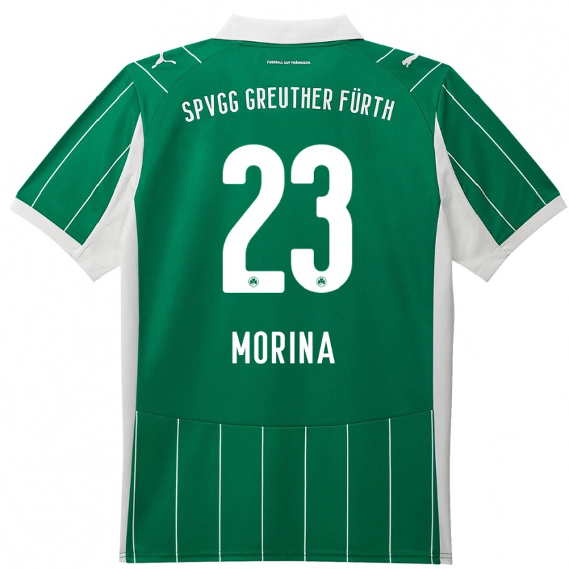 Danxen Dětské Dion Morina #23 Zelená Bílá Daleko Hráčské Dresy 2025/26 Dres