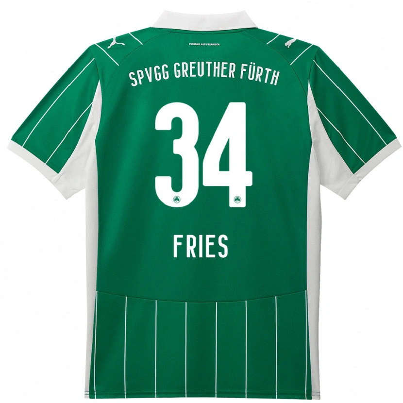 Danxen Dětské Marlon Fries #34 Zelená Bílá Daleko Hráčské Dresy 2025/26 Dres