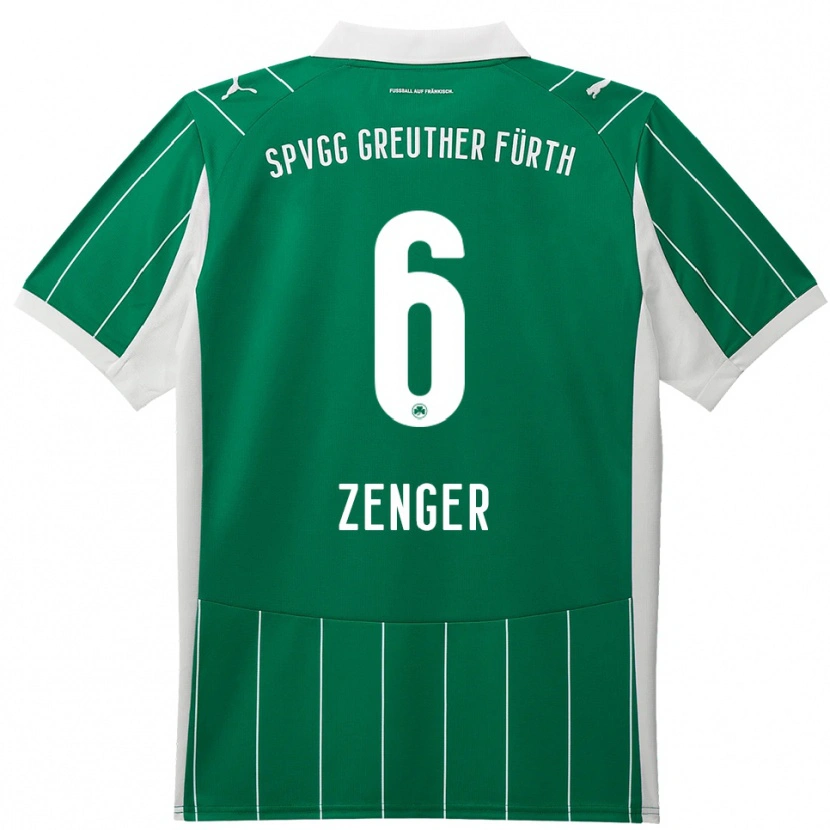 Danxen Dětské Marc Zenger #6 Zelená Bílá Daleko Hráčské Dresy 2025/26 Dres