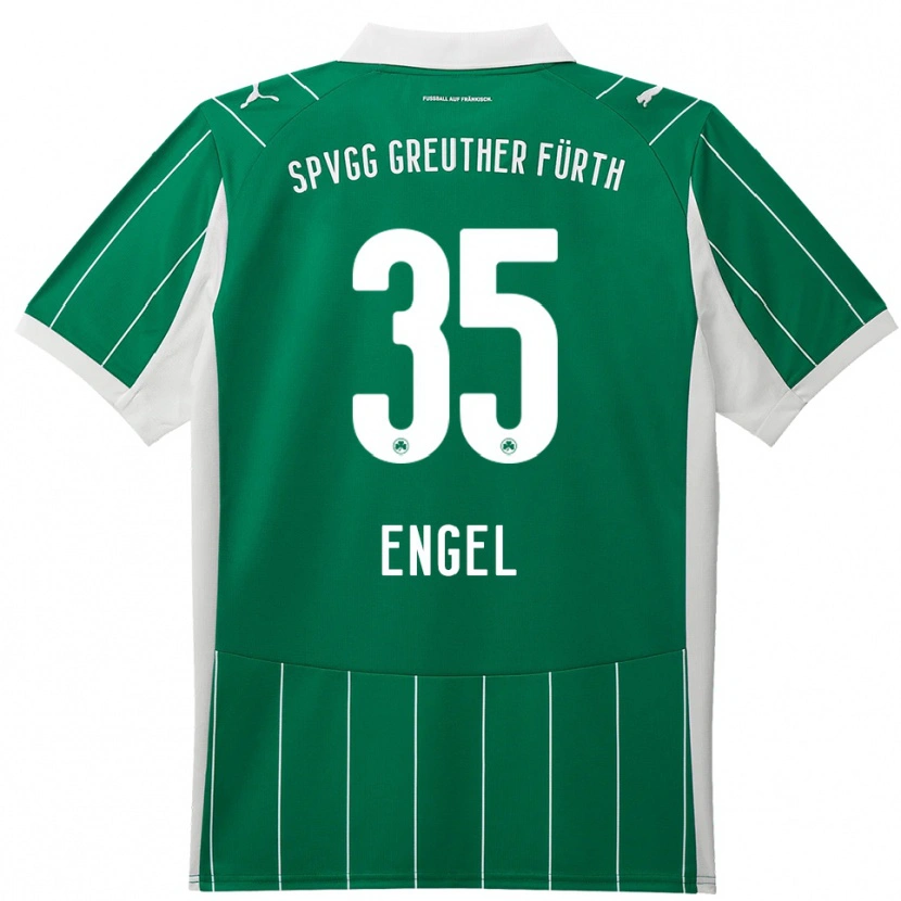 Danxen Dětské Jakob Engel #35 Zelená Bílá Daleko Hráčské Dresy 2025/26 Dres