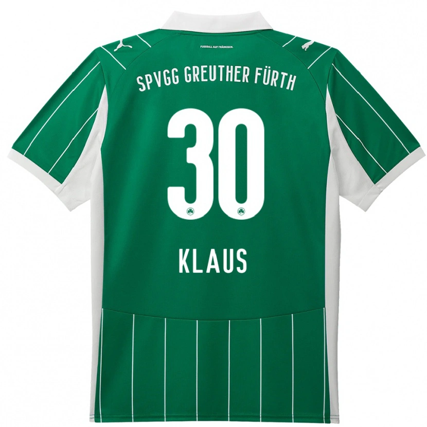 Danxen Dětské Felix Klaus #30 Zelená Bílá Daleko Hráčské Dresy 2025/26 Dres