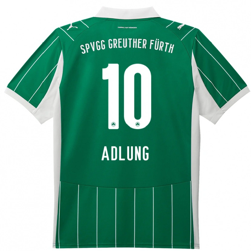 Danxen Dětské Daniel Adlung #10 Zelená Bílá Daleko Hráčské Dresy 2025/26 Dres