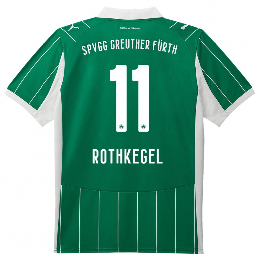 Danxen Dětské Henri Rothkegel #11 Zelená Bílá Daleko Hráčské Dresy 2025/26 Dres