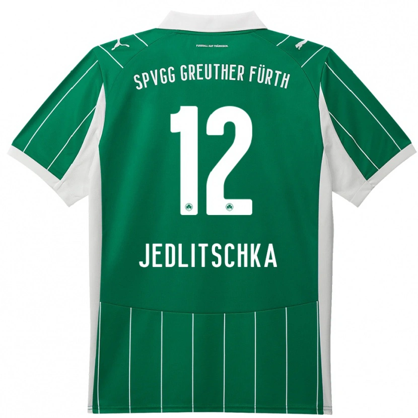 Danxen Dětské Moritz Jedlitschka #12 Zelená Bílá Daleko Hráčské Dresy 2025/26 Dres