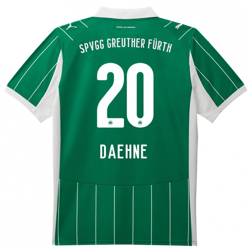 Danxen Dětské Luis Daehne #20 Zelená Bílá Daleko Hráčské Dresy 2025/26 Dres