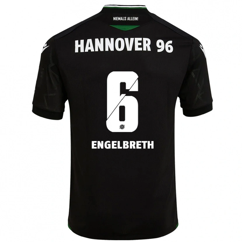 Danxen Dětské Noah Engelbreth #6 Černá Zelená Daleko Hráčské Dresy 2025/26 Dres