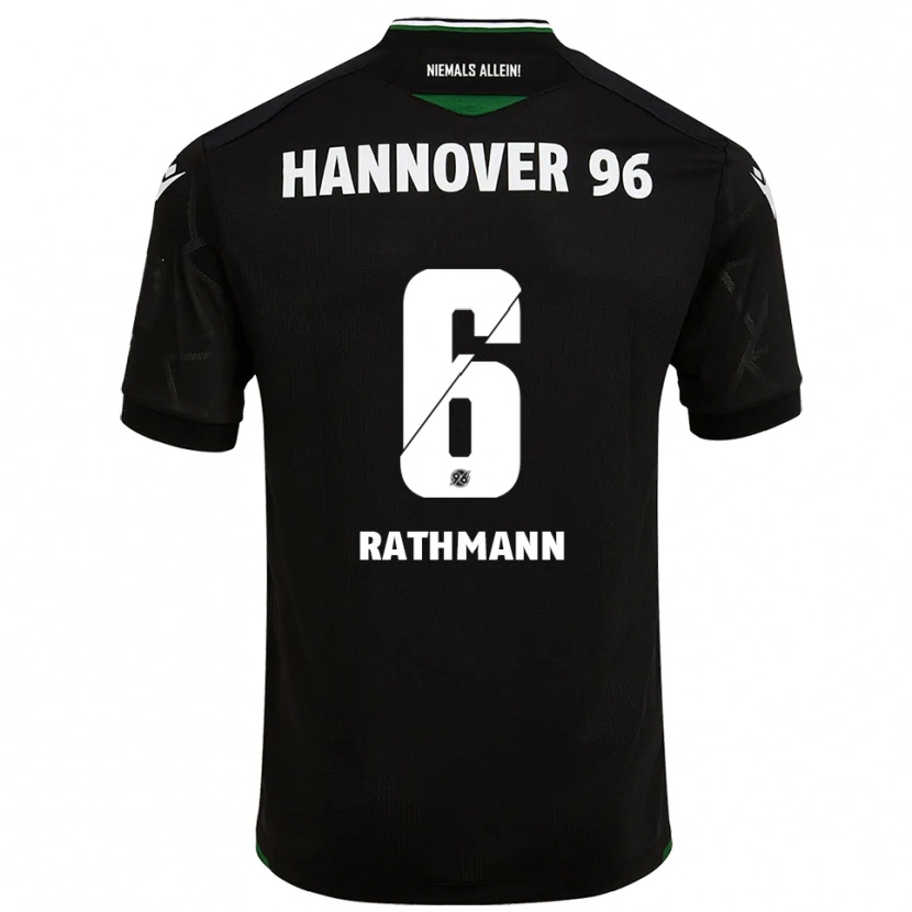 Danxen Dětské Lena Rathmann #6 Černá Zelená Daleko Hráčské Dresy 2025/26 Dres