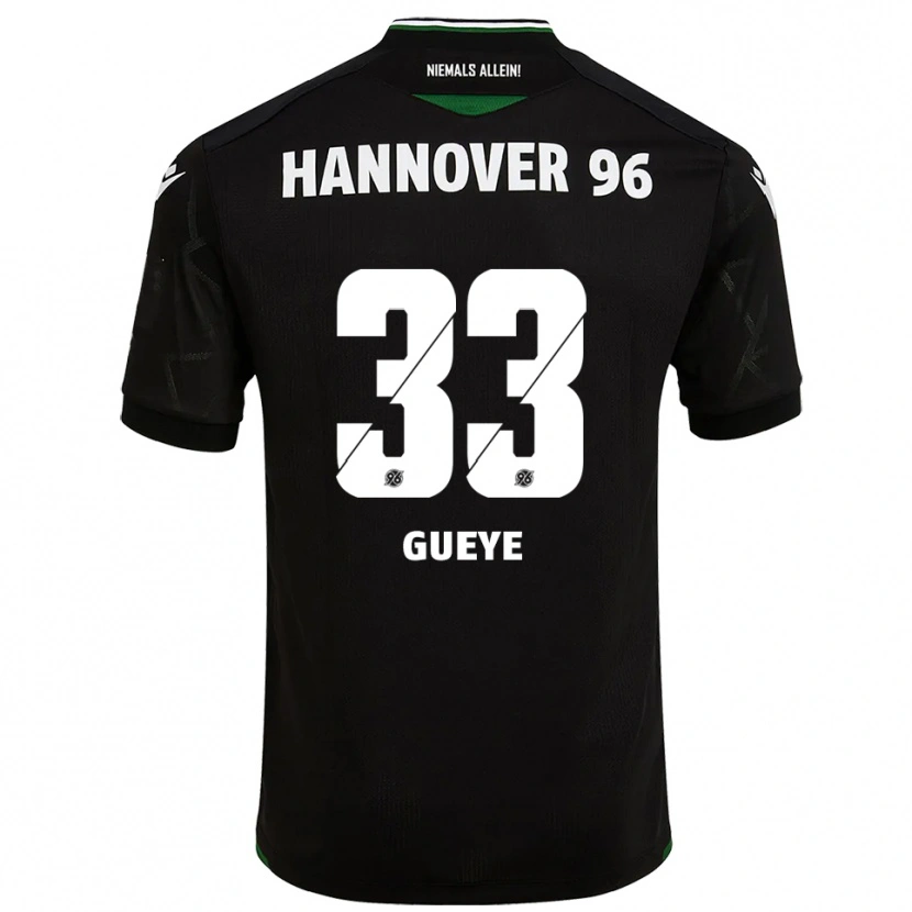 Danxen Dětské Abdoulaye Gueye #33 Černá Zelená Daleko Hráčské Dresy 2025/26 Dres