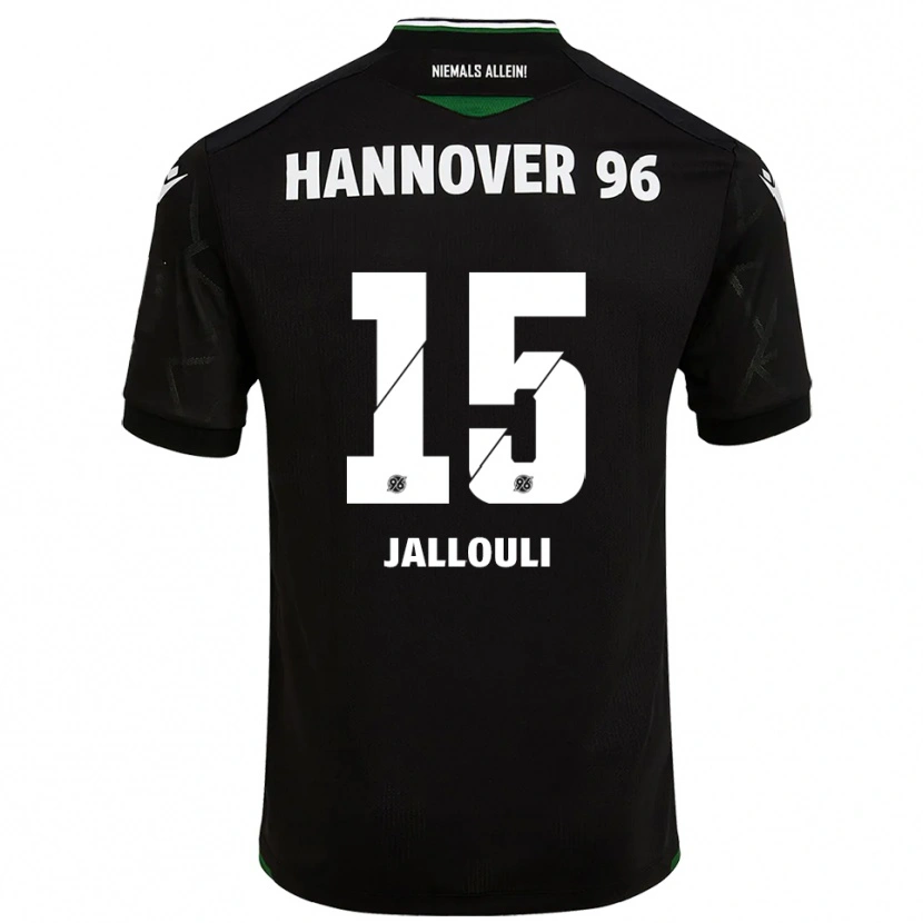Danxen Dětské Marouan Jallouli #15 Černá Zelená Daleko Hráčské Dresy 2025/26 Dres