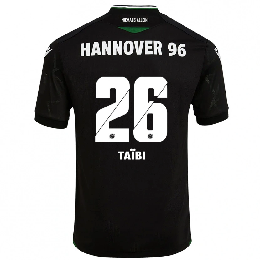 Danxen Dětské Waniss Taïbi #26 Černá Zelená Daleko Hráčské Dresy 2025/26 Dres