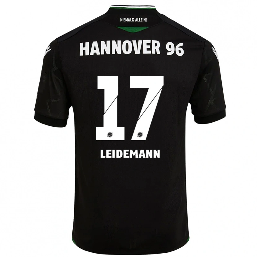 Danxen Dětské Lukas Leidemann #17 Černá Zelená Daleko Hráčské Dresy 2025/26 Dres