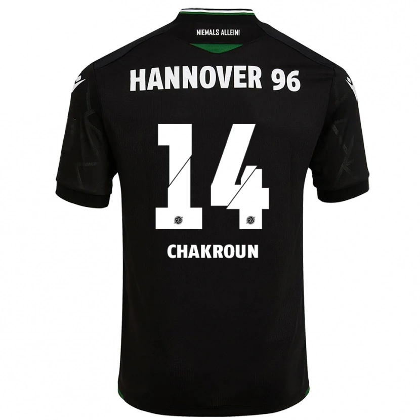 Danxen Dětské Husseyn Chakroun #14 Černá Zelená Daleko Hráčské Dresy 2025/26 Dres