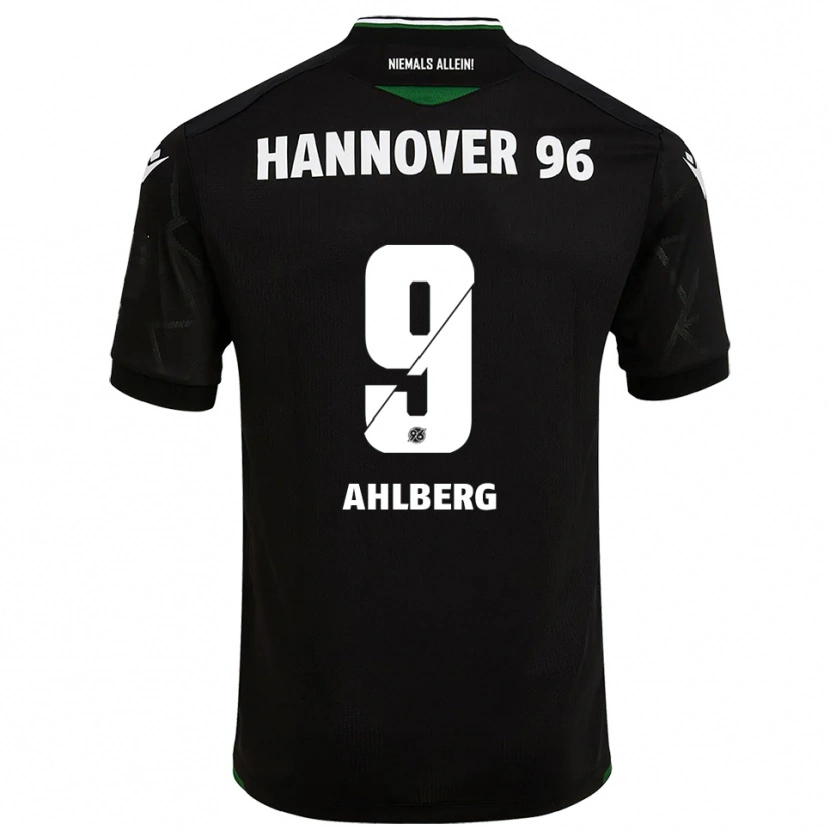 Danxen Dětské Kevin Ahlberg #9 Černá Zelená Daleko Hráčské Dresy 2025/26 Dres