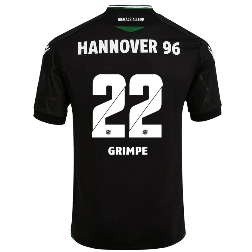Danxen Dětské Luca-Joel Grimpe #22 Černá Zelená Daleko Hráčské Dresy 2025/26 Dres