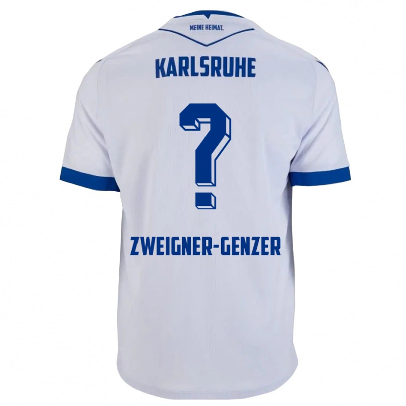 Danxen Dětské Melissa Zweigner-Genzer #0 Bílá Modrá Daleko Hráčské Dresy 2025/26 Dres