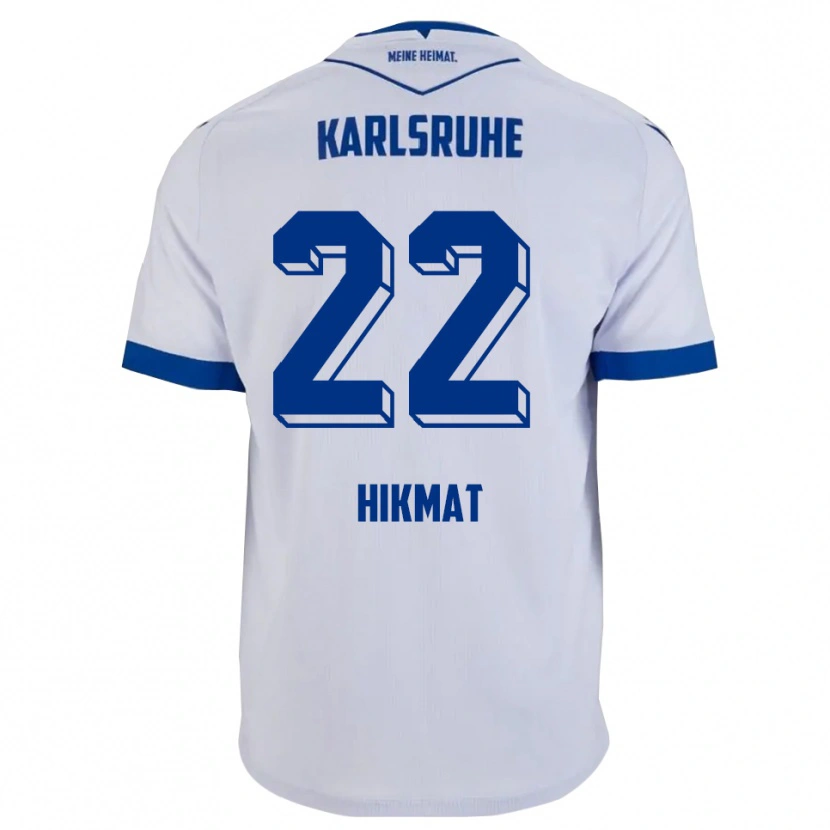 Danxen Dětské Soufiane Hikmat #22 Bílá Modrá Daleko Hráčské Dresy 2025/26 Dres