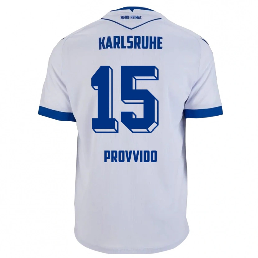 Danxen Dětské Luca Provvido #15 Bílá Modrá Daleko Hráčské Dresy 2025/26 Dres