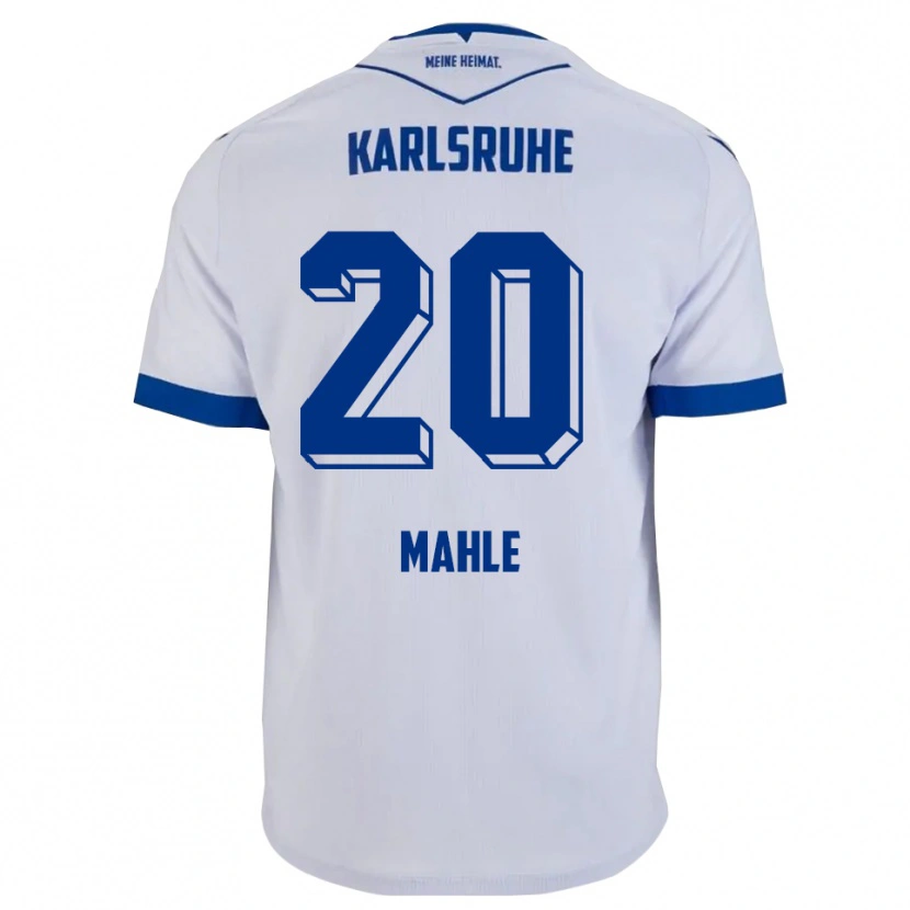 Danxen Dětské Marius Mahle #20 Bílá Modrá Daleko Hráčské Dresy 2025/26 Dres