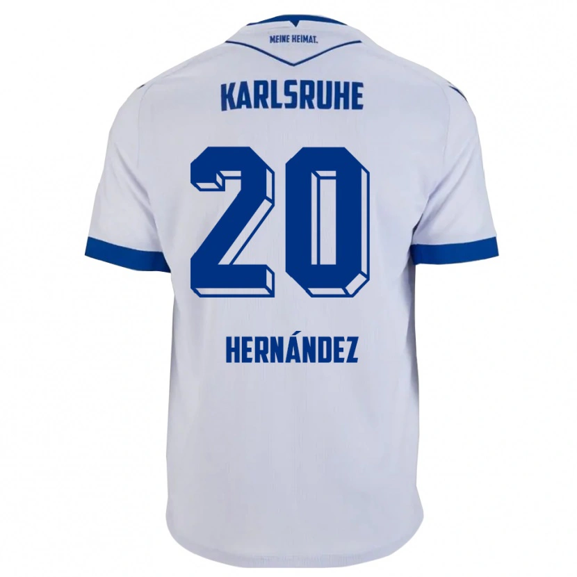 Danxen Dětské Marco Hernández #20 Bílá Modrá Daleko Hráčské Dresy 2025/26 Dres