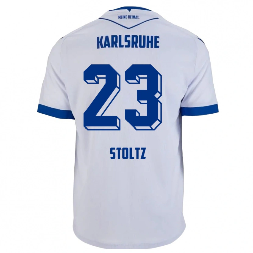Danxen Dětské Michael Stoltz #23 Bílá Modrá Daleko Hráčské Dresy 2025/26 Dres
