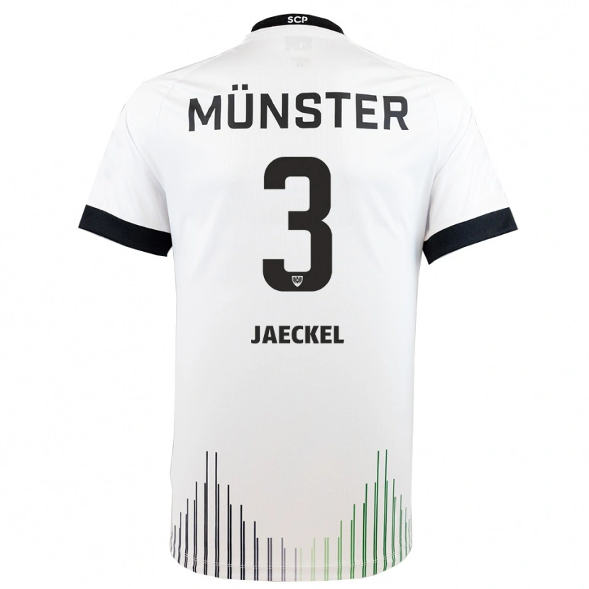 Danxen Dětské Paul Jaeckel #3 Bílá Černá Daleko Hráčské Dresy 2025/26 Dres