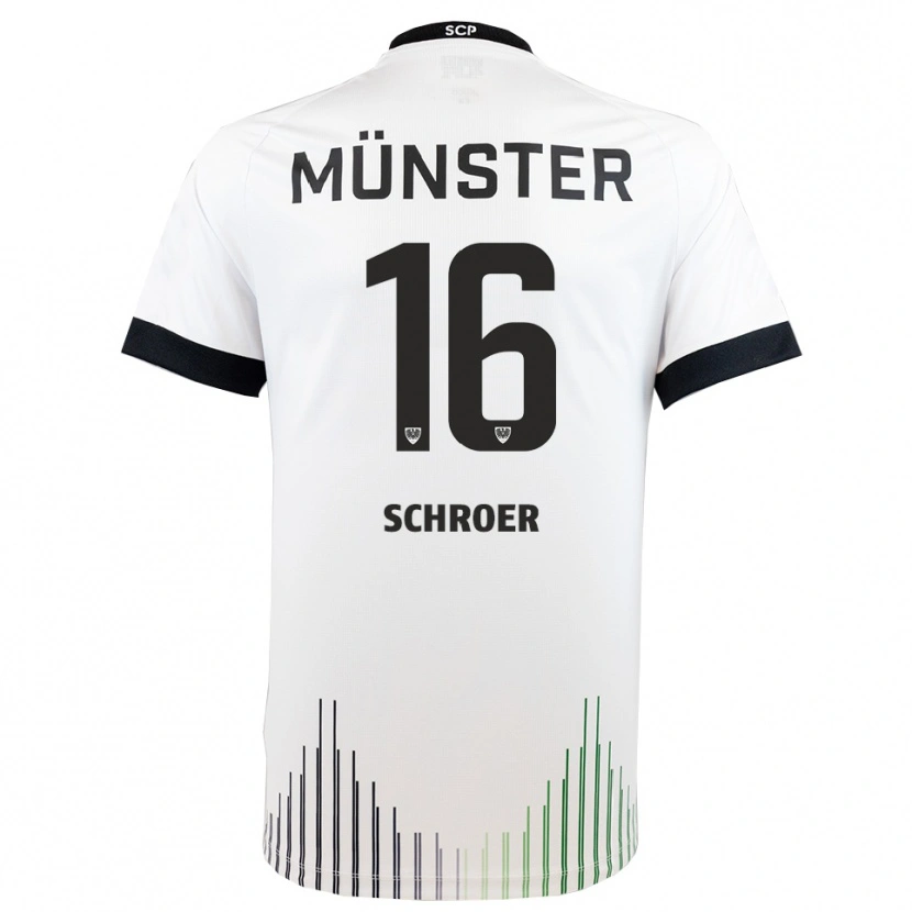Danxen Dětské Luca Schroer #16 Bílá Černá Daleko Hráčské Dresy 2025/26 Dres