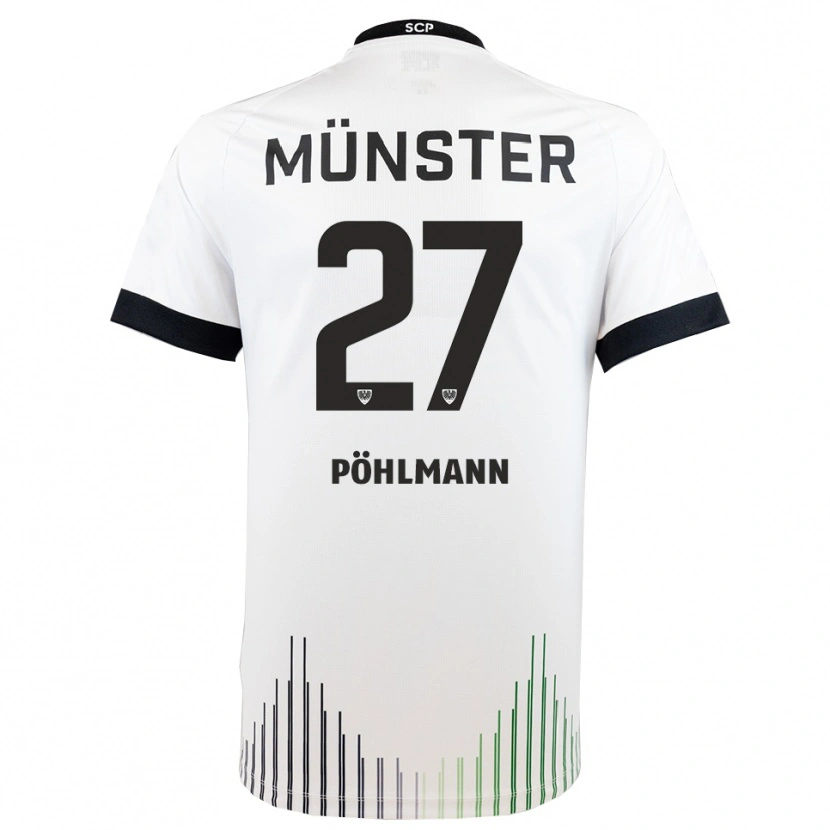 Danxen Dětské Phil Pöhlmann #27 Bílá Černá Daleko Hráčské Dresy 2025/26 Dres