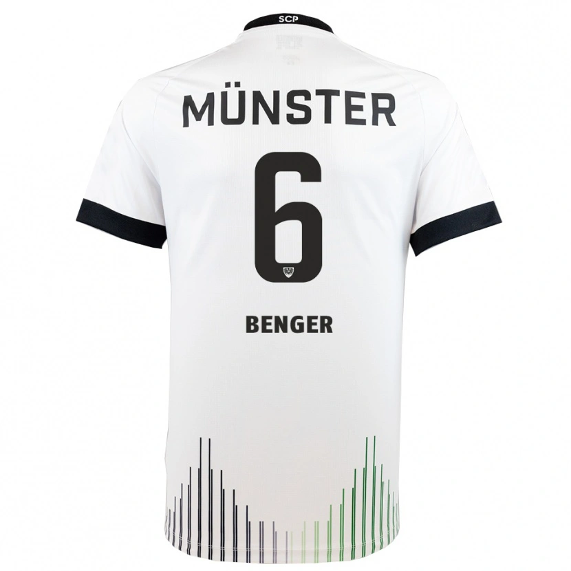 Danxen Dětské Marcel Benger #6 Bílá Černá Daleko Hráčské Dresy 2025/26 Dres